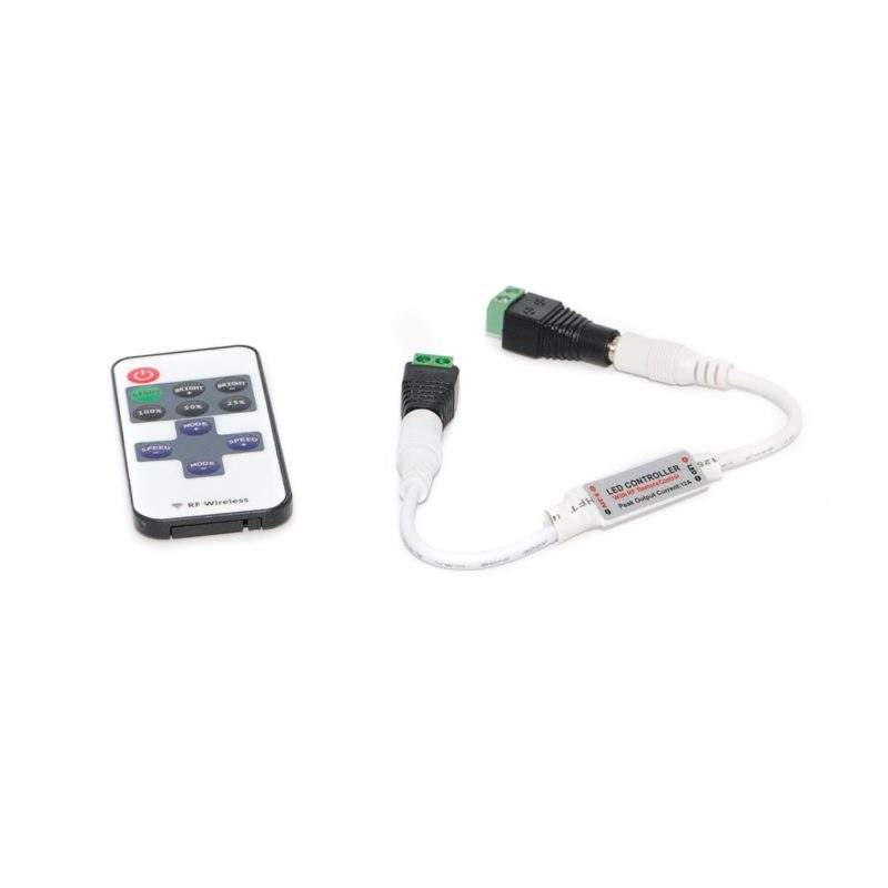 Контроллер с пультом 12 V (вольт) PDU-01: белый, 5A, 11 кнопок, тип — MONO фото