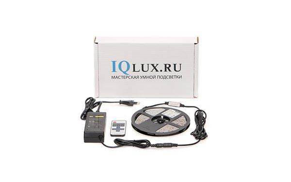 Универсальная подсветка с пультом: Iqlux готовый набор, лента Lux