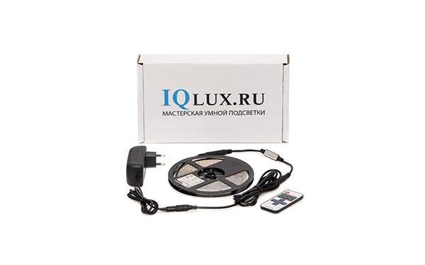 Универсальная подсветка с пультом: Iqlux готовый набор, лента Standart